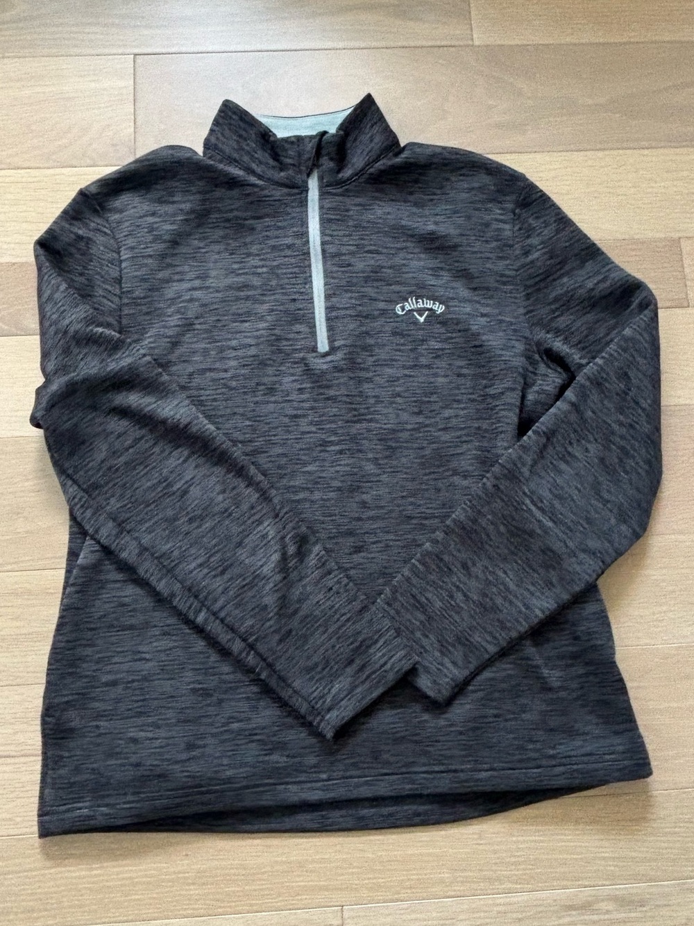 Men’s Callaway Quarter Zip Dark Gray Small